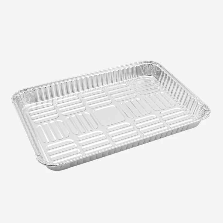 1640ml Large Aluminum Foil Grill Liner Tray