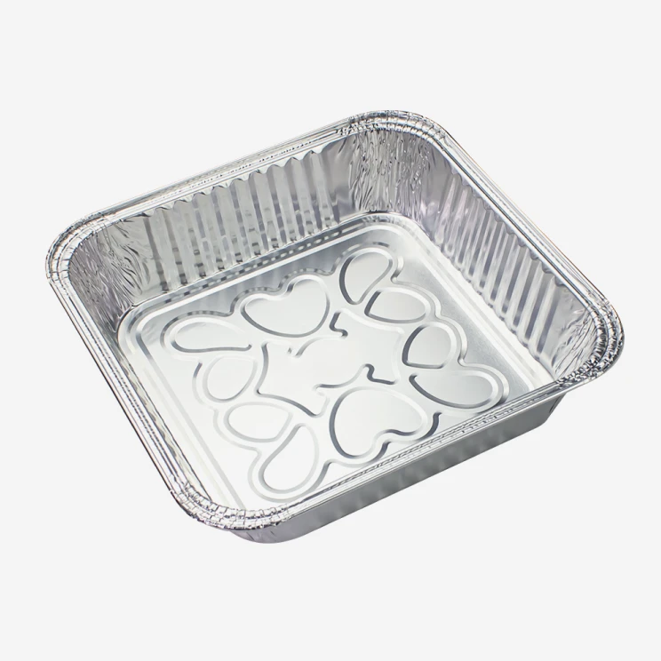 Wholesale 900ml Square Aluminum Foil Pans (200x200mm)