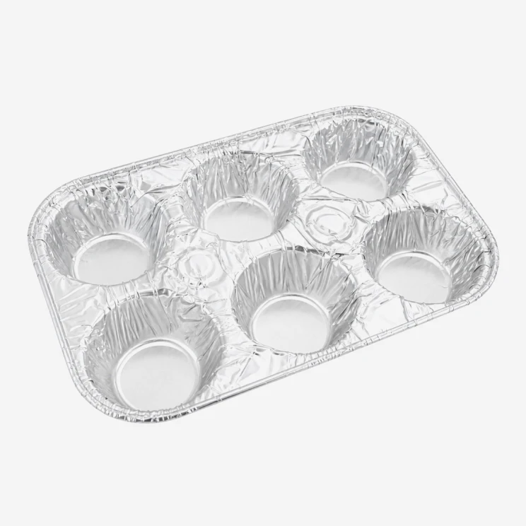 6-Cavity Aluminum Standard Muffin Pan