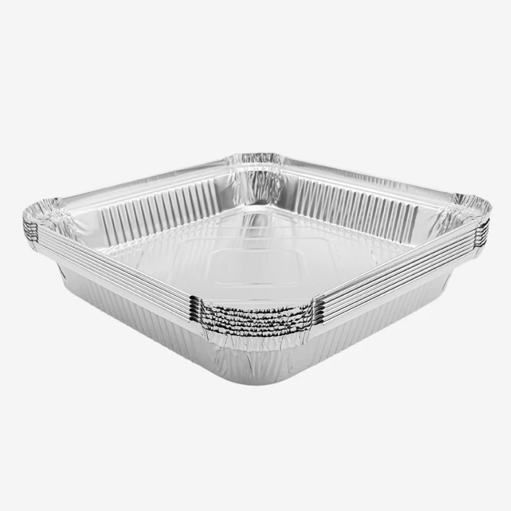 Wholesale 9.5-Inch Square Aluminum Foil Pans (242x242mm)