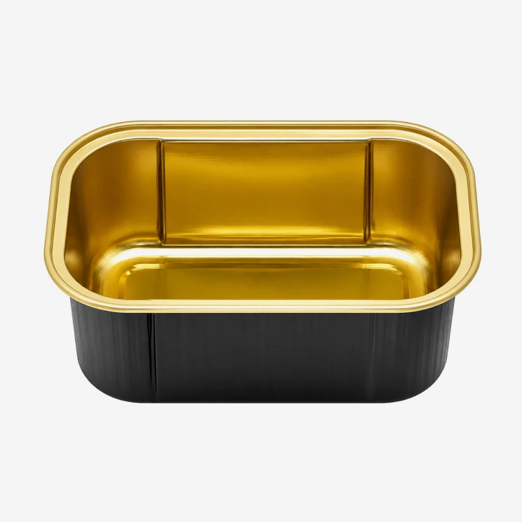 167ml Smooth-Wall Rectangular Aluminum Dessert Cup